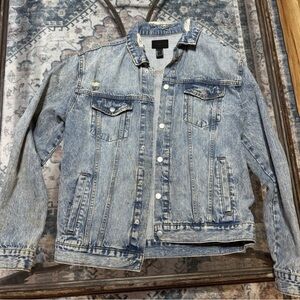 Forever 21 Blue Lightweight Denim Shirt Jacket
